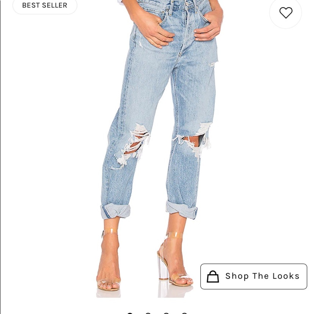 AGOLDE 90s Mid Rise Loose Fit in Fall Out